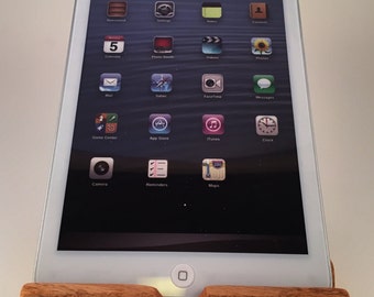 iPad mini stand / dock -Oregon Red Oak - FREE SHIPPING IN U.S.