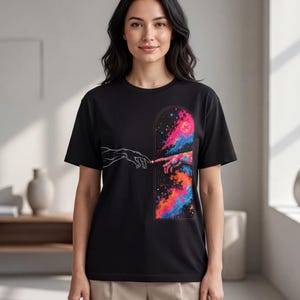 Creation Of Adam Tee | Vintage Washed Comfort Colors 1717 | Psychedelic Renaissance Graphic