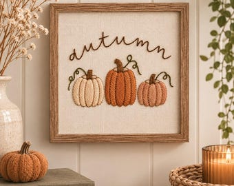 Beginner Embroidery PDF Pattern - "Autumn"