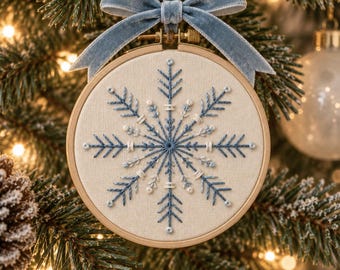 Embroidery Pattern PDF - Snowflake