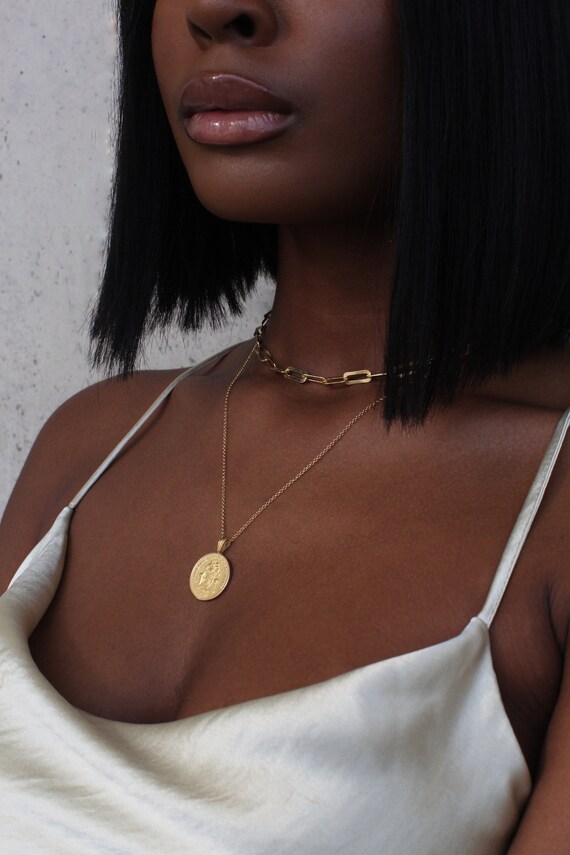 THE SINGLE Coin Necklace Stack II - Etsy