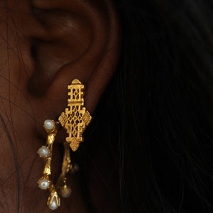 THE ETHIOPIAN Coptic Cross II Stud Earrings
