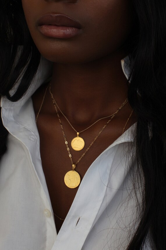 THE EGYPTIAN Coin Necklace Stack I - Etsy