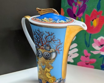 Rosenthal Versace Creamer Milk Jug, Miniature Coffee Pot , Les Tresors de la Mer