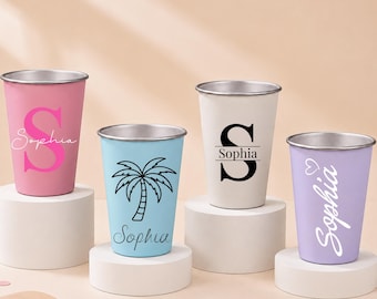 Bridesmaid Tumbler, Personalized Name Stainless Steel Cup, 12oz Wedding Cup, Wedding Favor, Bridal Shower Gift, Bachelorette Party Favor