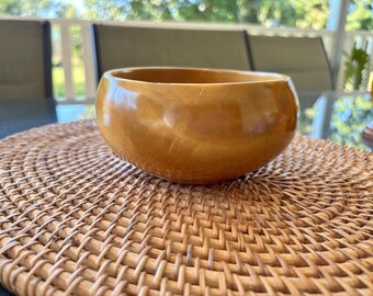 Small Hand Carved Jacaranda Wood Bowl