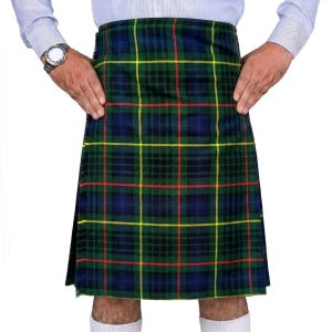 Hunting Stewart Moderner Tartan-Kilt für Herren - Handgefertigter 8 Yards Highland-Kilt aus Acrylwolle