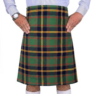 US Marine Corps Tartan Kilt für Herren - Handgefertigter 8 Yards Acryl-Woll-Highland-Kilt