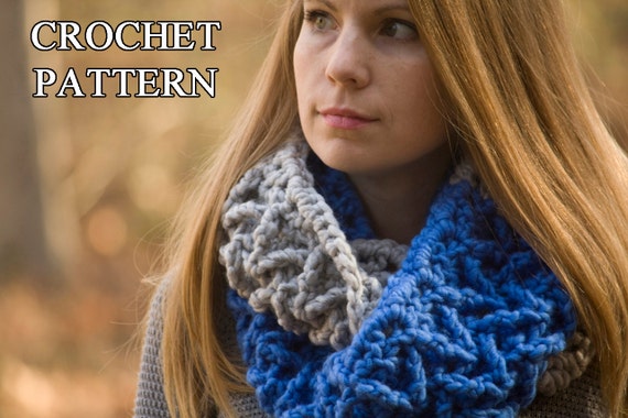 Chevron Infinity Scarf Crochet Pattern Easy Crochet Infinity Scarf