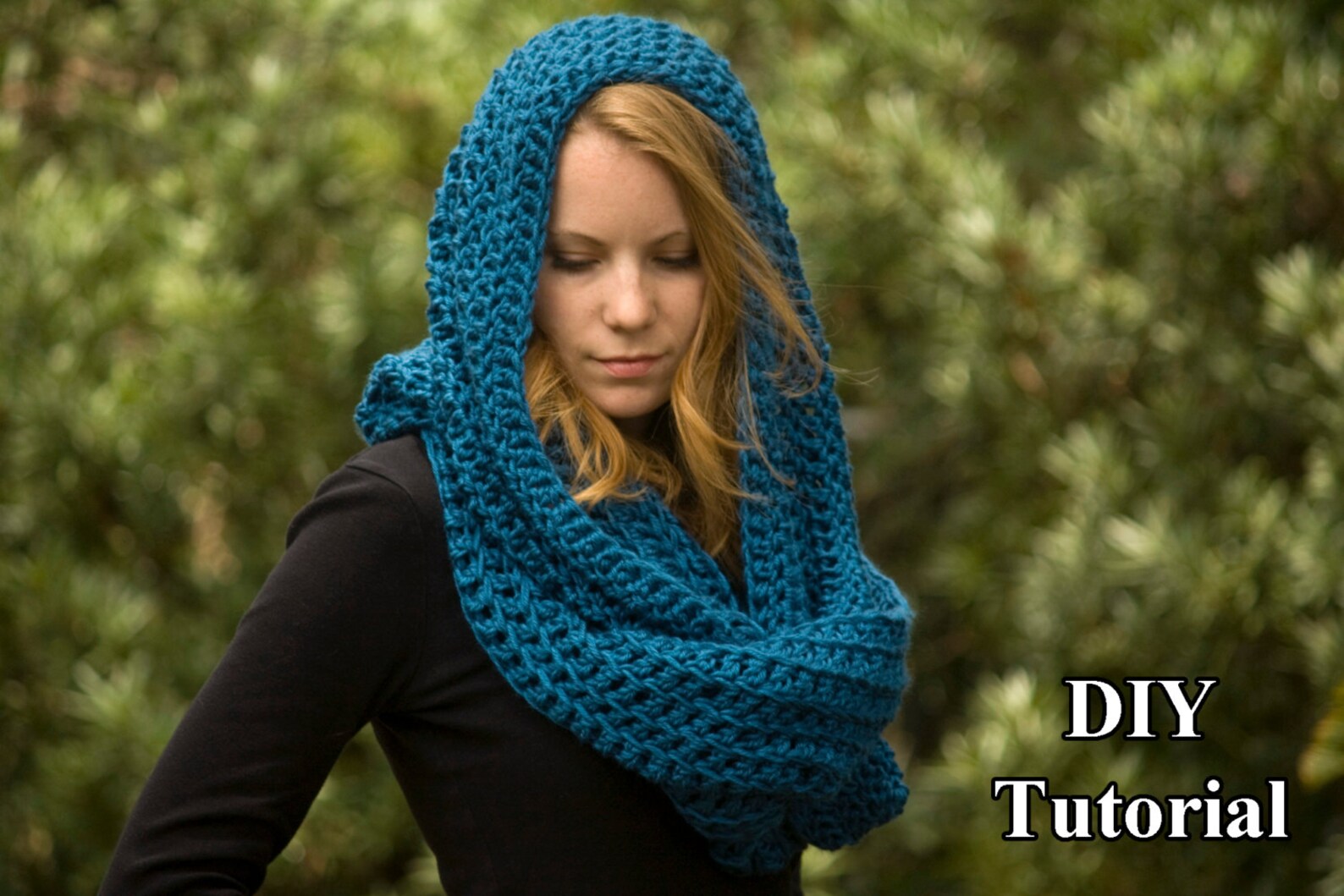 CROCHET PATTERN Oversized Infinity Scarf Pattern Hooded Cowl Etsy