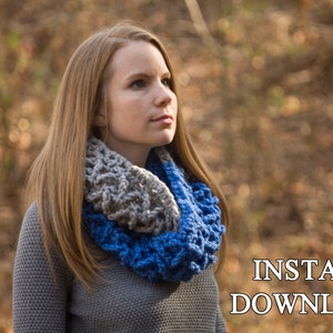 CROCHET PATTERN Chevron Infinity Scarf Pattern, Colorblock Zig-zag ...