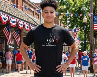 Fighting multiple sclerosis — Moisture Wicking Tee Shirt, Personalized