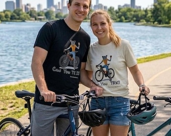 Can You TRK? - Unisex Softstyle T-Shirt - Rossco on his bike