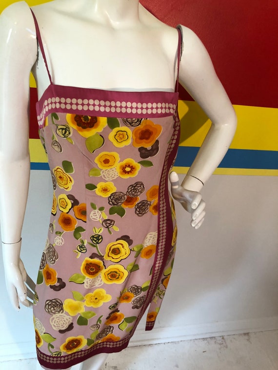 1990s vintage shelli segal silk mini slip dress p… - image 9