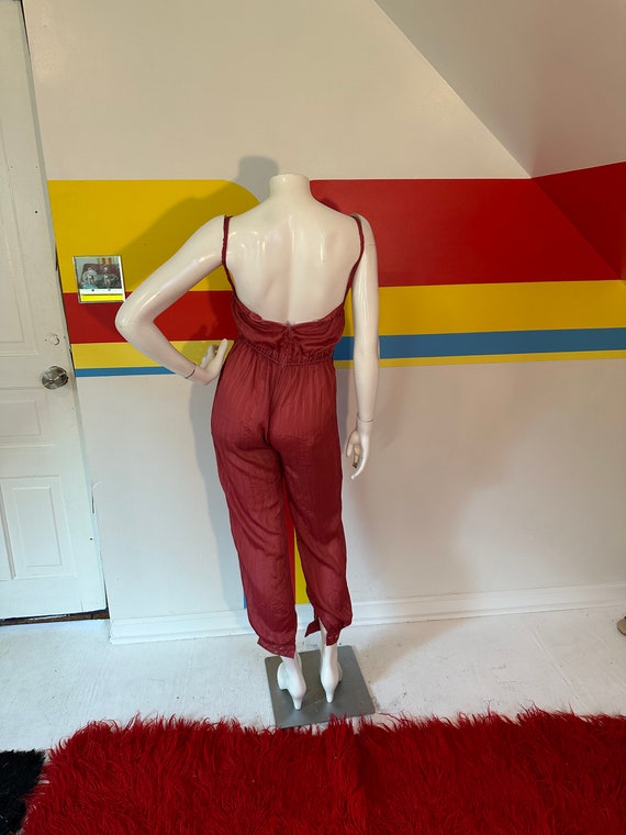 Women Vintage Sunflower Sleeveless Harem Jumpsuit
