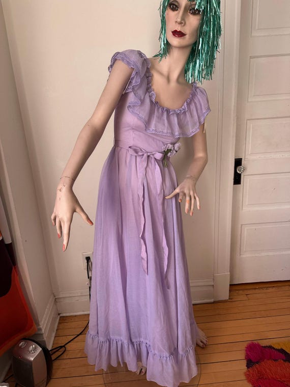 purple peasant dress Women Renaissance outfits for Disney Princess Character Scarlet Darkness / 14 Quality fiber 1970s 70s Vintage Lavender Peasant