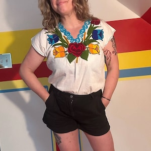 1960s Mexican Blouse - Etsy