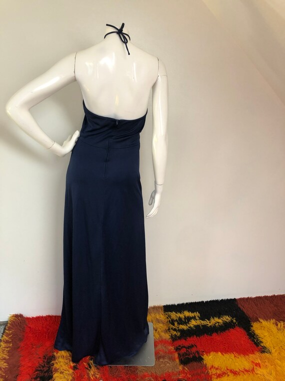 1970s vintage Navy Scandal Maxi dress by Funky sz… - image 5