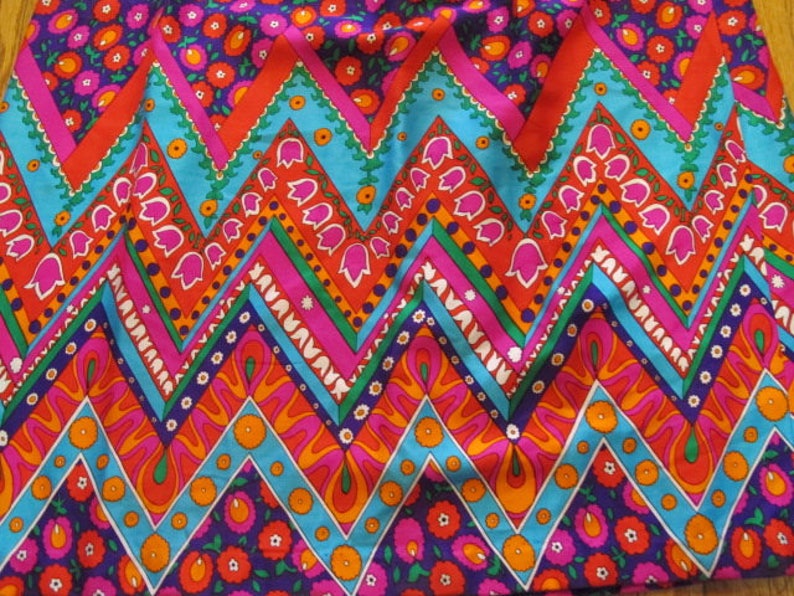 1960s Psychedelic Alex Colman Maxi Skirt sz M
