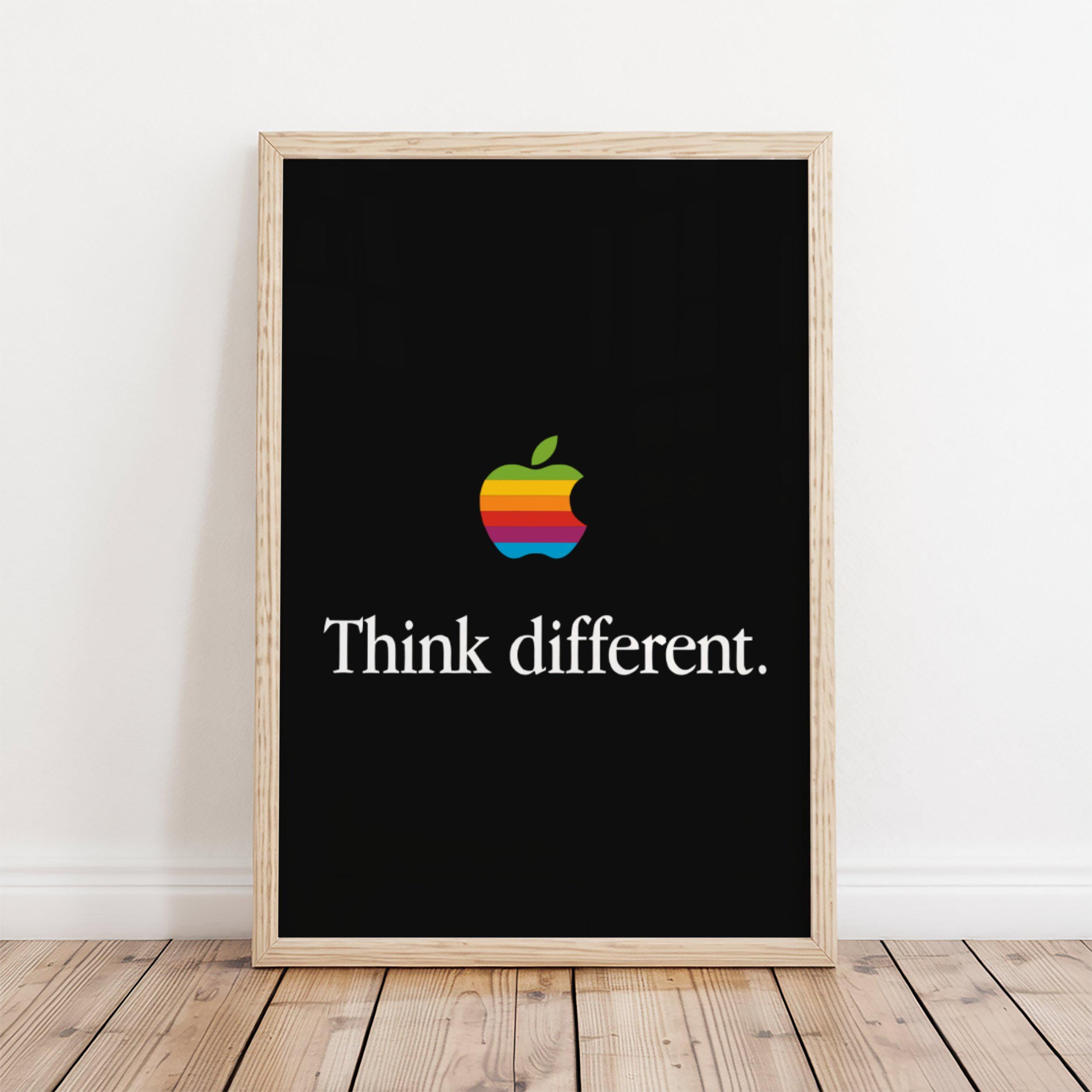 Think Different Apple Poster - Etsy