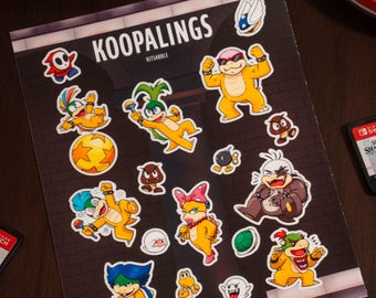 Super Mario Bros | Koopalings Sticker Sheet