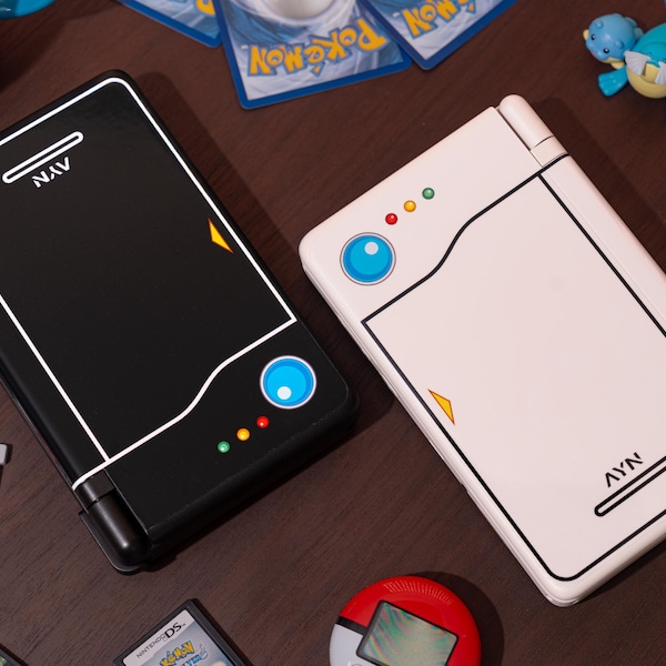 AYN Thor Skin - Pokemon Kanto Pokedex Vinyl Sticker (Black & Clear)