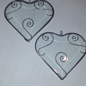beveled glass heart