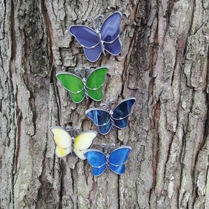 Stained glass tree butterfly