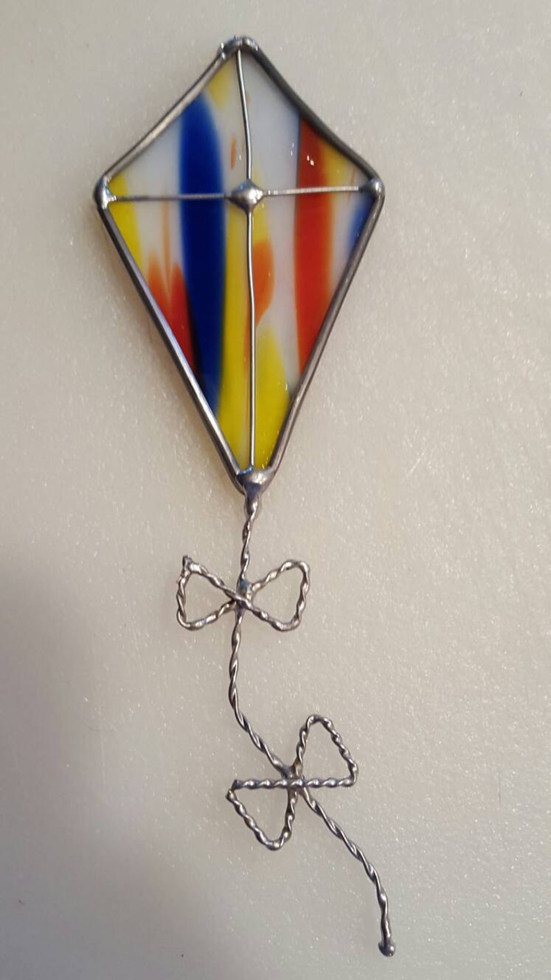 Stained glass kite Etsy