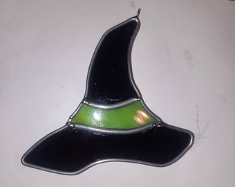 Stained glass witches hat