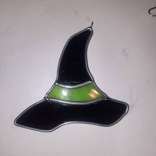 Stained glass witches hat