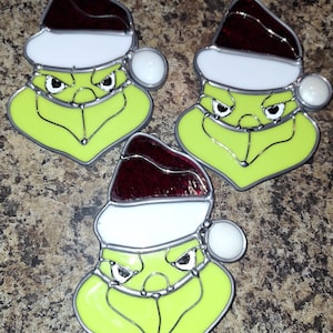 Stained glass grinch
