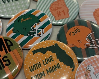 UMiami Handmade Gameday Pins