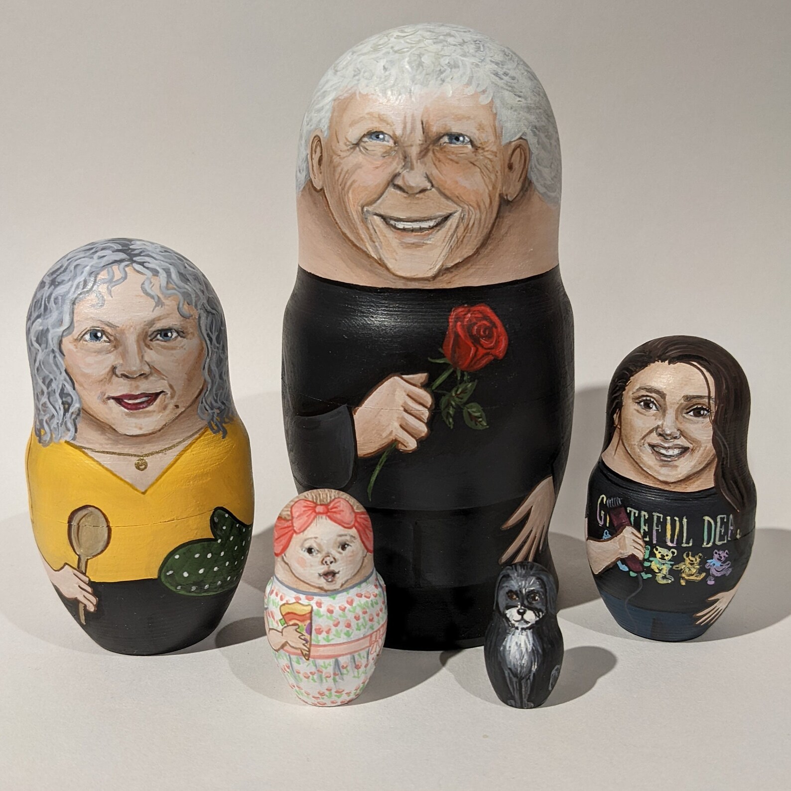 Custom Family Nesting Dolls Handpainted MADETOORDER Etsy