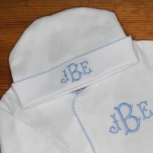 Monogrammed baby jersey knit hat, Personalized Newborn hat, Coming Home Hat, New Baby Cap, Baby Name Beanie, Infant Hospital Hat