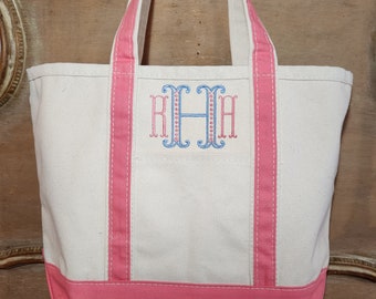 Monogrammed Medium Classic Tote, Personalized Canvas Tote Bag, Personalized Pet Bag, Monogram Grandma Tote, Baby Diaper Bag