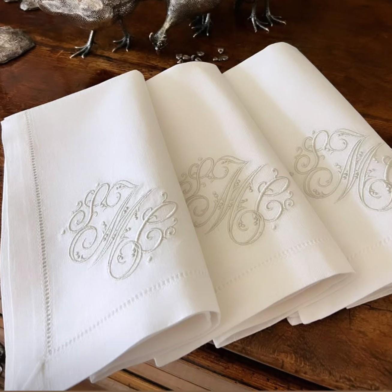 Antique Monogrammed Linens - Etsy