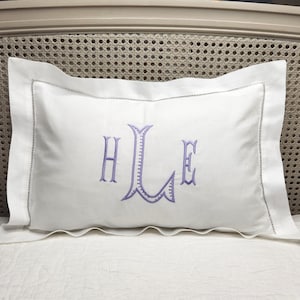 Monogrammed Hemstitched Baby Pillow FREE SHIPPING!