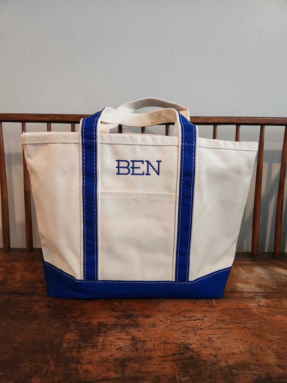 Personalized Medium Boat Tote Bag