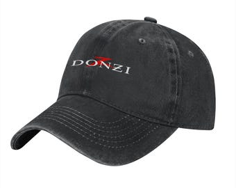 Donzi Boats Custom Printed Logo Cotton Hat Unisex Washed Denim Baseball Cap