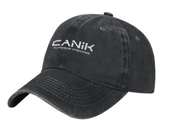 Canik Superior Firearms Custom Printed Logo Cotton Hat Unisex Washed Denim Baseball Cap