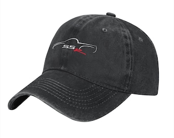 Chevy SSR Custom Printed Logo Cotton Hat Unisex Washed Denim Baseball Cap