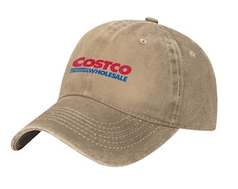 Costco Wholesale Custom Printed Logo Cotton Hat Unisex Washed Denim Baseball Cap