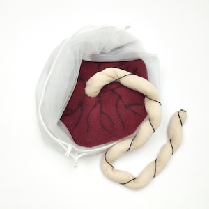 Placenta model with amnion/chorion sacs & umbilical cord for doulas, midwives, childbirth educators, prenatal classes, OB/GYN