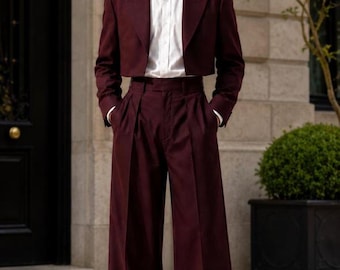 Top corto bordeaux da donna, elegante top da festa color bordeaux, abbigliamento formale alla moda