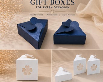 Digital Download Lotus Favor Box Template | DXF SVG PDF Cut File