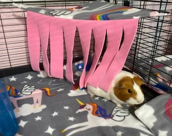 Custom Fleece Corner curtain hidey forest hedgehogs, guinea pigs, ferrets, rats, rabbits hamster small animals cavy custom