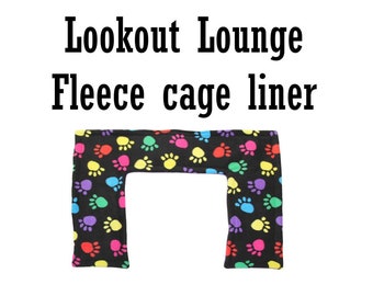 Lookout Lounge 28x8 with two 15x7 ramps Custom Guinea Pig Fleece Cage liner C&C cages