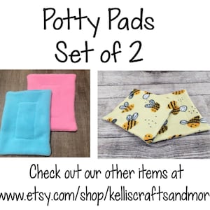 Set of 2 drip pads for water bottles guinea pig small animals cavy rat hedgehogs ferret hamster custom | Small Potty Pad | Small Lap Pad