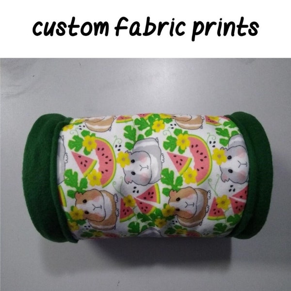 Fleece Tunnel hedgehog guinea pig ferret rat rabbit hamster and other small animals cavy custom